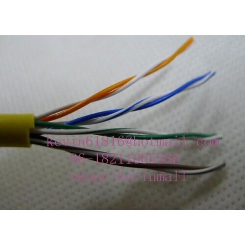 Networking cable CAT5E assembly cable copper wire, 8 core, 1m length, soft quality, original from ZTE ONU. FiberCore
