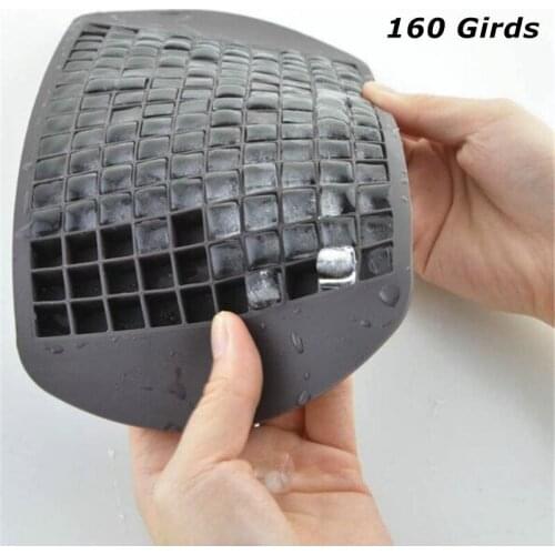 Ice Cube Tray 160 Grids 1X1cm Silicone Fruit Ice Cube Maker DIY Creative Small Ice Cube Mold Square Shape Kitchen Accessories
