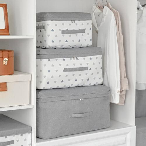 Foldable Clothes Storage Bag Pillow Quilt Blanket Storage Large Capacity Closet Organizer Bag Portable Travel Luggage Organizer