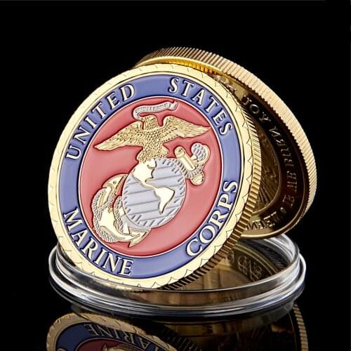 USA Washington D.C. Marine Corps Special Zone Commemorative Coin Vietnam Memorial Gold Token Commemorative Coin Collection