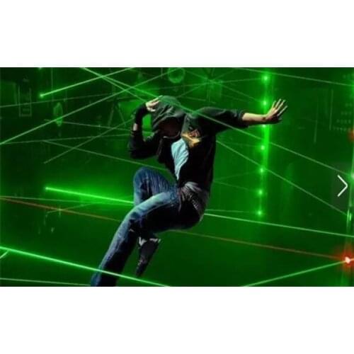 Green blue red laser game magic penetralium escape props Real green laser array chamber secret funny laser safe maze game