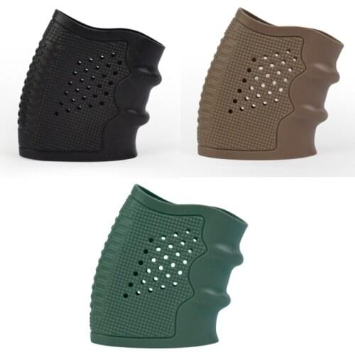 1PCs Holster Protect Cover Grip Glove Rubber Anti Slip Grip For Most Of Glock 17 19 Handguns New Tactical Gun Accesories