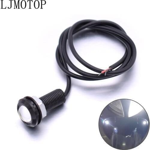10pcs Motorcycle Eagle Eye Strobe Light Reversing Parking Signal Lamp For kawasaki YAMAHA R25 R15 R6 R125 z750 Z800 FZ8 FZ1 FZ6R