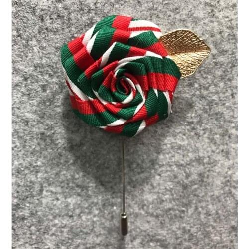 50Pcs/Lot Handmade Europe Style Colorful Silk Rose Artificial Flower Men Mens Brooch Corsage Suit Accessory Boutonniere Flowers