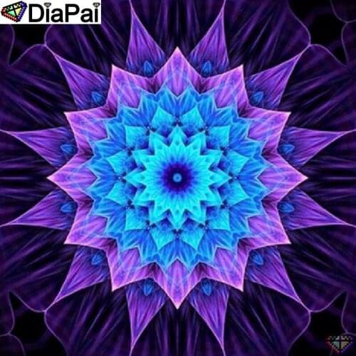 DiaPai 5D DIY Diamond Painting 100% Full Square/Round Drill "Mandala flower" Diamond Embroidery Cross Stitch 3D Decor A22521