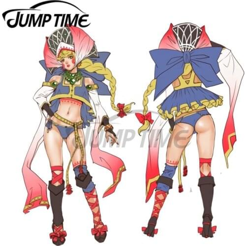 JumpTime 13 x 10.8cm Masha Car Decal Vinyl Car Wrap Anime Occlusion Scratch Scratch-proof Decal Decor for Vehicle RV Vinyl Decal