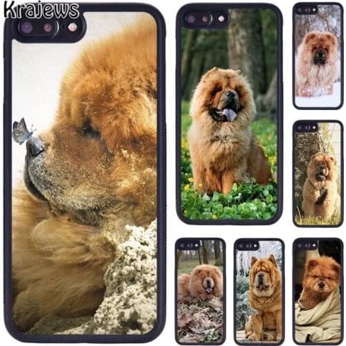 Krajews CHOW CHOW dog Art Print Phone Case For iPhone 5 6S 7 8 plus 11 12 Pro X XR XS Max Samsung Galaxy S6 S7 S8 S9 S10 PLUS