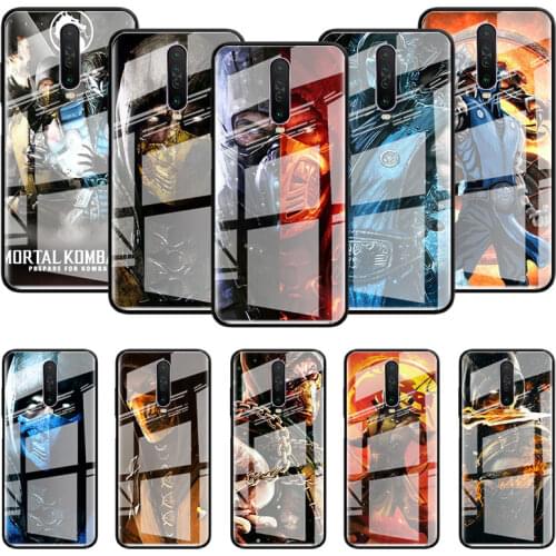 Glass Case For Xiaomi Redmi Note 9S 8T 9 8 Pro 7 8A Mi 10 Lite 5G 9T CC9 Tempered Phone Capas Cover Mortal Kombat Hot Game