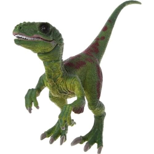 Raptor Dinosaur Action Figure Toys Hand Puppet Kids Educational Model Y4UD