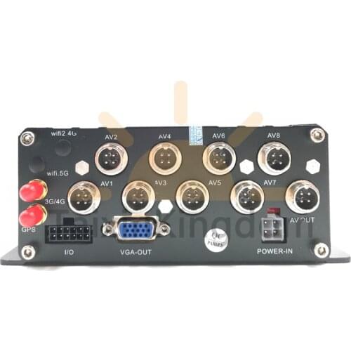 Escort car / school bus 8CH hard disk mdvr NTSC / PAL 3G / 4G GPS remote monitoring and positioning host