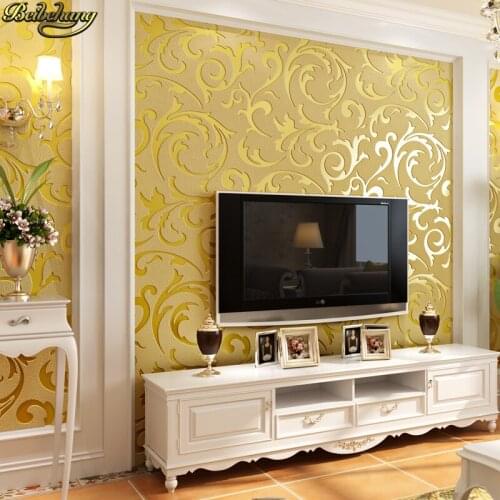 Beibehang European hook flower wall papers home decor Luxury Striped Wallpaper For Walls 3d wall paper living room decoration