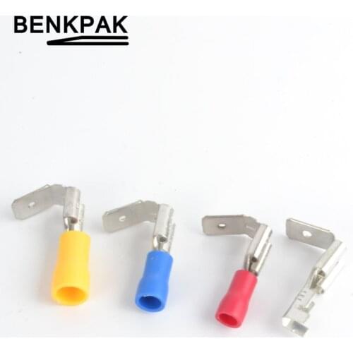 6.3 Crimping Connectors Piggyback Female Spade Connector Terminals Brass printed with Sn