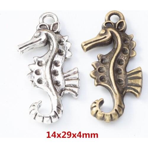 30 pieces of retro metal zinc alloy Hippocampus Pendant for DIY handmade jewelry necklace making 8174