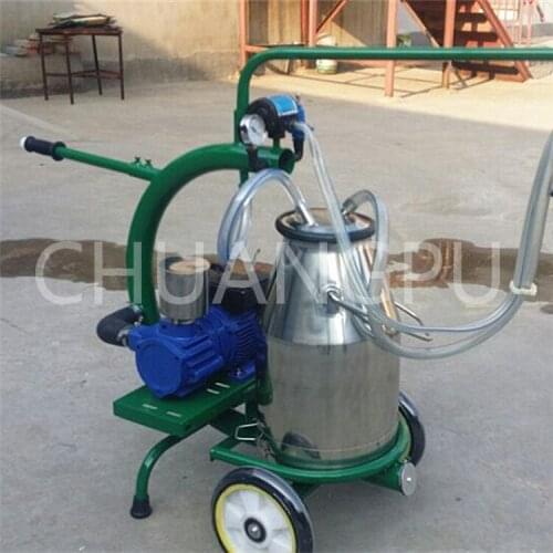 Dry Type Pump Electric Driven Single Goat Milking Apparatus Machine