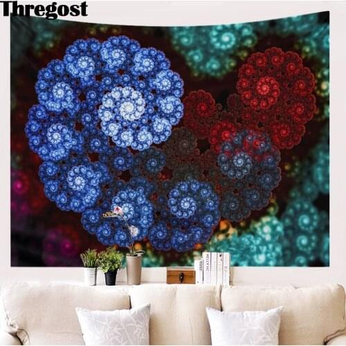 Mandala Wall Hanging Tapestry Hippie Decor College Dorm Decorations Mandala Beach Towel 3D Wall Carpets Woven Indian Sheets