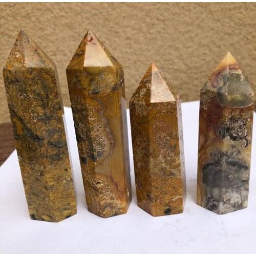 Natural crystal mad onyx tower crystal stone wand point healing decorative gifts