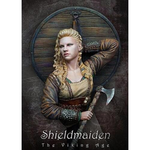 Unpainted Kit 1/ 10 Shieldmaiden, the Viking Age bust Historical Figure Resin Kit