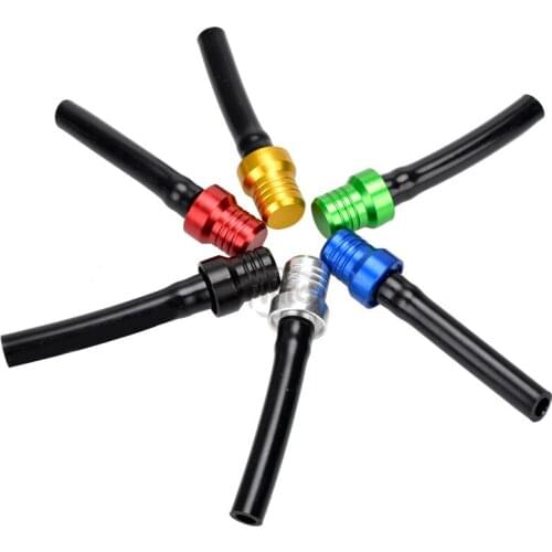 New Aluminum Alloy Motorcycle Gas Pit ATV PIT Dirt Bike Fuel Petrol Tank Cap Breather Pipe Hose Valve Vent Breather Tube