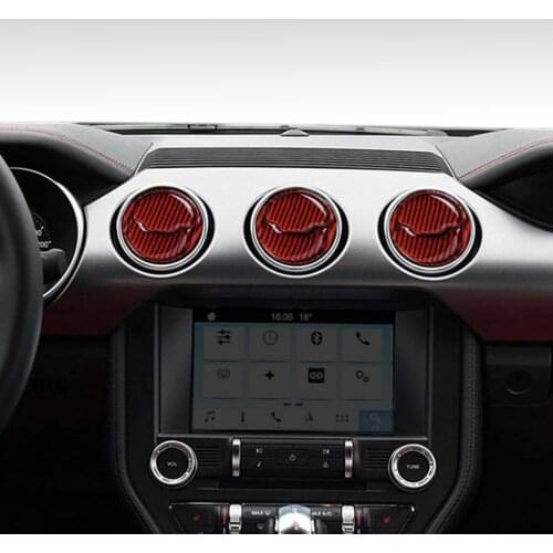 It Is Suitable For Ford Mustang The Carbon Fiber 2015-2019 Air Outlet Of Central Air Conditioner