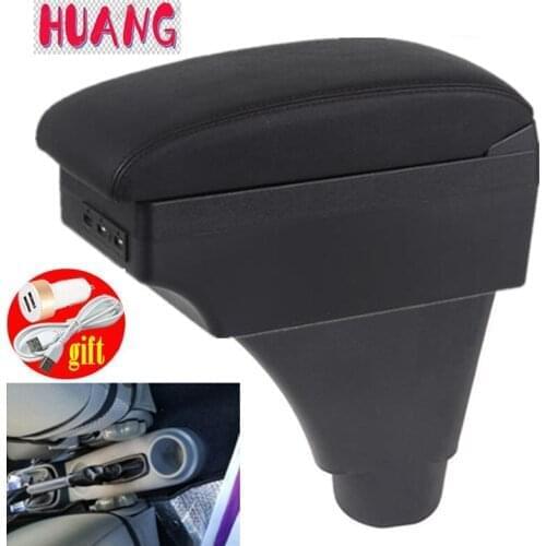 Armrest For Chevrolet Aveo/Lova T200/T250 Dual Layer Large Space Central Store Content box with usb