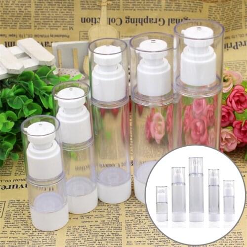 15ml 30ml 50ml 80ml 100ml Empty Serum Bottles Vacuum Pump Bottles As Plastic Lotion Sub-Bottling With Pp Cream Airless Bottle