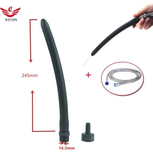Wetips Silicone Enema Shower Nozzle For Rectal Anal Douche Bidet Cleansing Bidet Shower Head Anus Cleaner Ducha Anal Shower