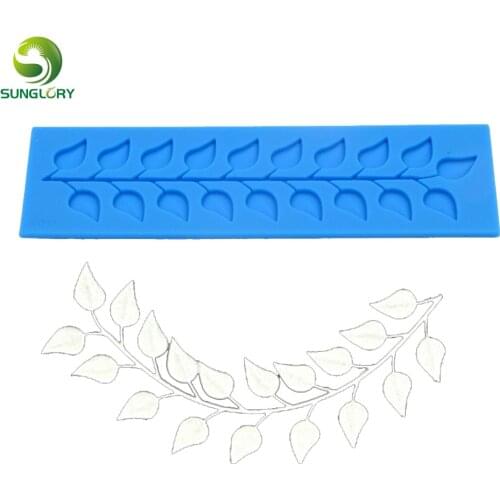 Leaves Silicone Lace Mat Fondant Cake Decorating Tools Kitchen Leaf Sugar Lace Mold Cake Lace Cupcake Decoration Baking Tools
