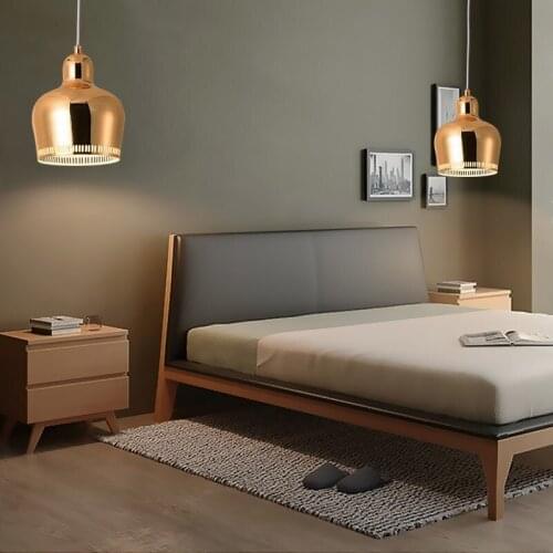 Loft Pendant Lamp Modern Nordic Dining Room Living Room Restaurant Cafe Club Bedroom Bar Hall Pendant Light Bed deco chambre