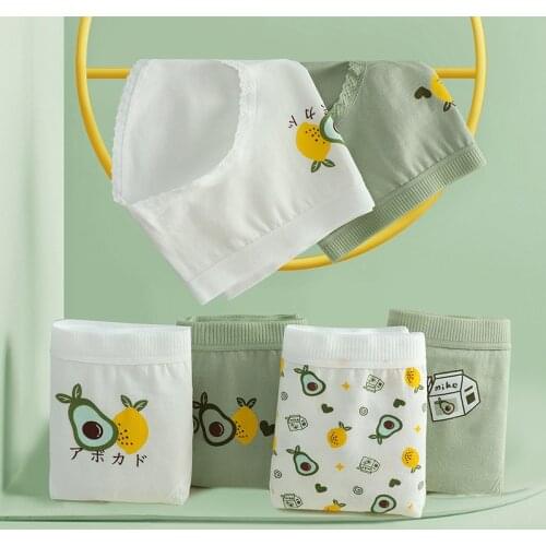 5Pcs/set New Fashion Girl Panties Cute Lovely Briefs Cotton Underwear Plus Size Sexy Lingerie For Women Soft Comfortable Panty