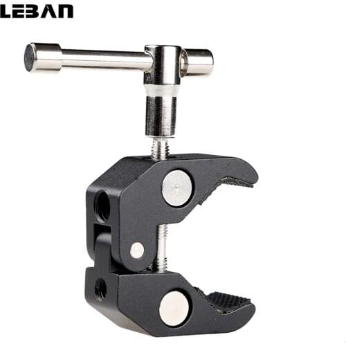 Crab Claw Clamp Tongs cameras Clamp 1/4" or 3/8" Studio Multi-function Super Clamp for Flash Light LED Light Tripod Monopod