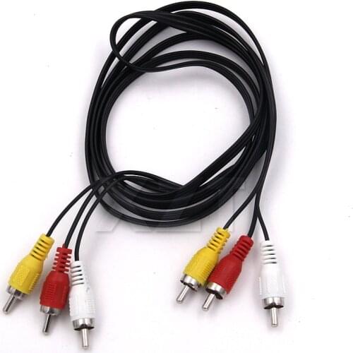1.5M 3RCA Male to 3 RCA Male Composite Audio Video AV Cable Plug 3X RCA 1080P for Televisions Projectors Equipment