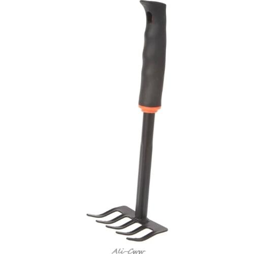 1Pc Portable Digging Tool Mini Steel Rake For Home Garden Transplanting Tool
