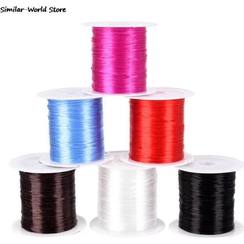 10m/bag 1mm Round Elastic Cord Beading Stretch Thread/String/Rope for Necklace Bracelet Jewelry Making Supply
