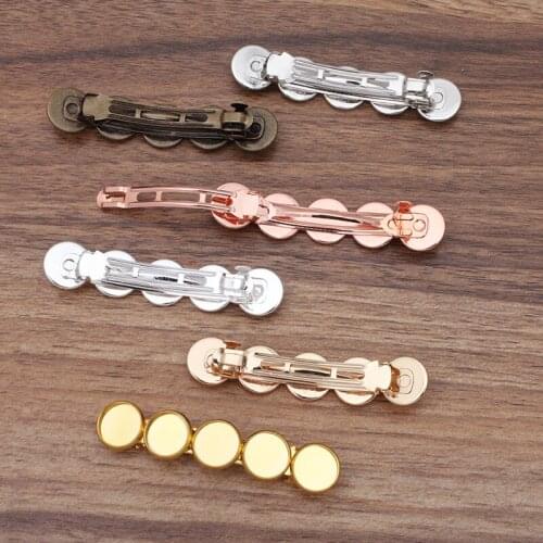 10 Pieces 60*14mm Metal Spring Hair Clip Claw Barrette Hairpin Settings Diy Hairwear Making