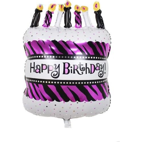 10pcs/lot Happy Birthday party Decorations Foil Balloons kids air Balls inflatable Ballons lovely Birthday Cake Party balloons