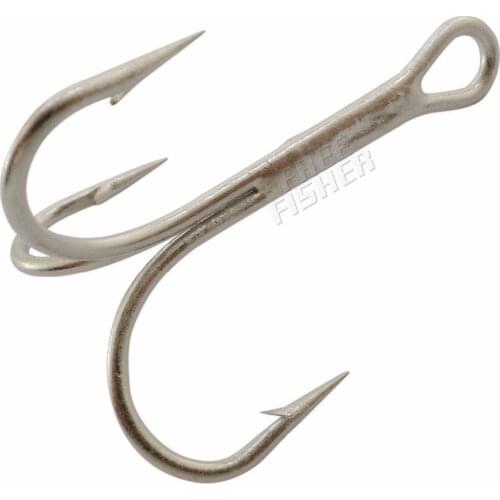 100pcs/set Fishing Treble Hooks Barbed High Carbon Steel Fishing Triple Three Anchor Hook anzuelos pesca Fishing Equipment