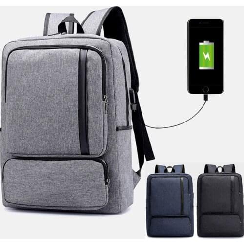 14 15 15.4 15.6 Inch with USB Interface Nylon Laptop Notebook Backpack Bags Case School Backpack for Men Women Student Travel
