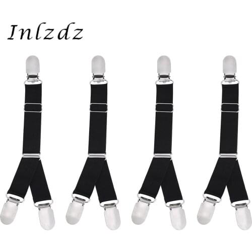 2/4PCS Y/I Style Mens Womens Lingerie Elastic Garter Belt Shirt Stays Holder Socks Fastener Suspender Leg Thigh Ring Clothing