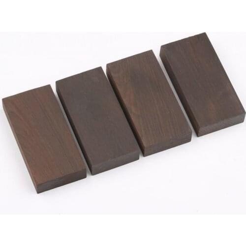 2 sets Red sandalwood knife material mahogany raw material ebony wood old ebony carving bead wood handle slice DIY Manual ebond