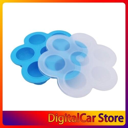 2 Pack Silicone Egg Bites Molds with Lid For 5 6 8 qt Instant Pot Accessories Silicone 7-hole food supplement box