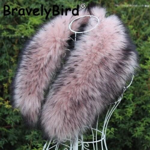 2021 Faux Raccoon Fur Scarve Fashion Winter Jackets Hood Fur Collar Women Men Children Fluffy Warm Fur Clothes Accessories Wraps