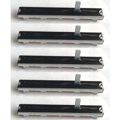 5pcs Mixer Mono Fader Potentiometer SL6021N B10K / Shank Length 15mmC Straight Slide Potentiometer