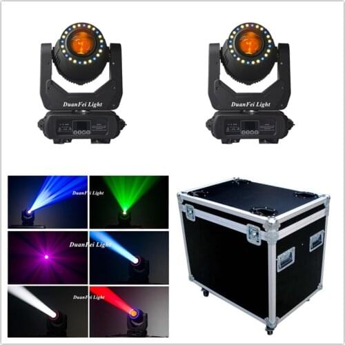 8pcs NEW Effect LED Round 24x0.5w rgb 3in1 DJ Stage Beam Spot Moving Head 200W With Flycase