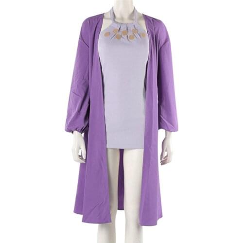 Anime One Piece Nico Robin Cosplay Costume Sexy Trench Cloak Dress Suit Halloween Carnival Outfits