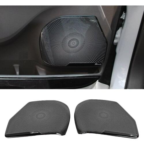 Car styling Audio Speaker Auto Door Loudspeaker decoration Covers Stickers For Toyota Sienna 2011-2020 Interior Accessories