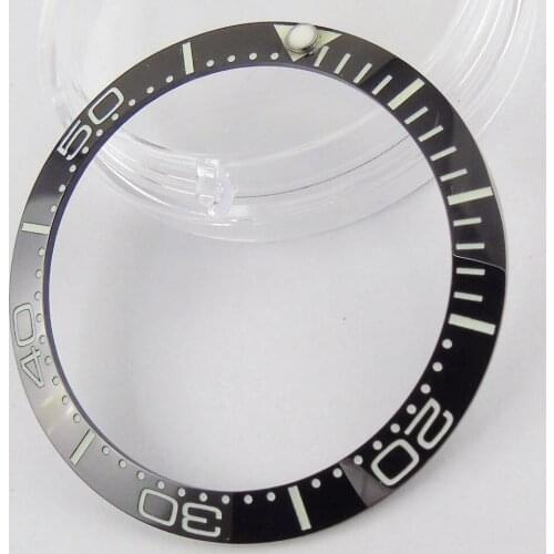 38mm Watch Face Super Luminous Ceramic Bezel Insert For 40mm Submariner Automatic Mens Watches Replace Accessories