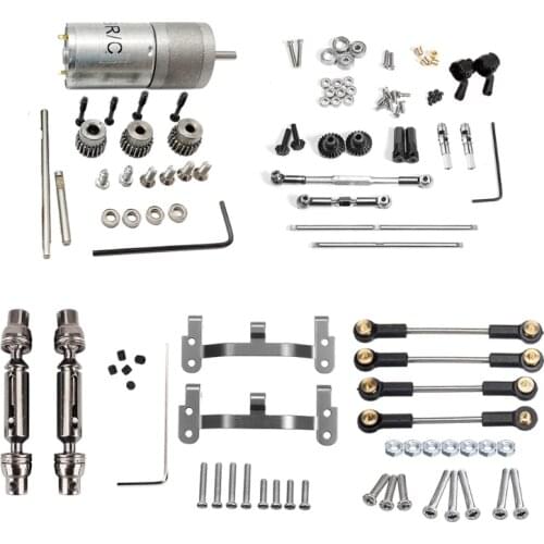 Children 4WD Pickup RC Car Toy DIY Assembly Parts for WPL C24-1 1/16 RC Car