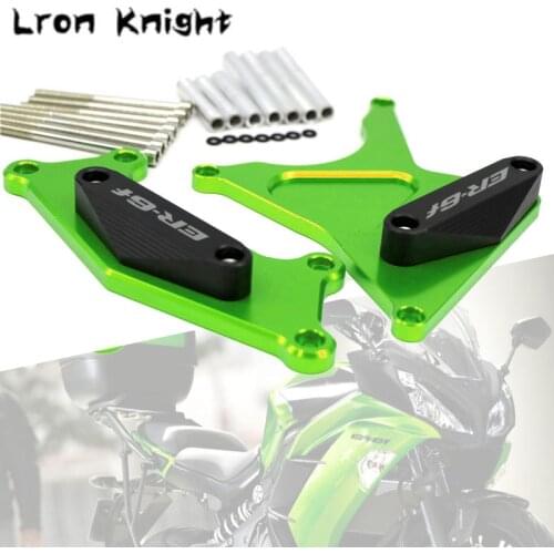 For KAWASAKI Ninja 650R 650 Versys650 ER-6N ER6N ER6F 2006-2016 Engine Case Stator Clutch Cover Guard Crash Pad Slider Protector