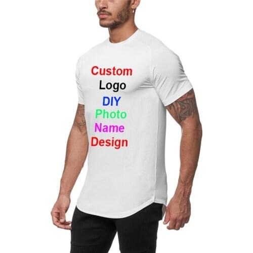 DIY Logo Customized Mesh T-Shirt Men Gym Clothing Summer Fashion Tops Tees Quick Dry Bodybuilding Fitness Tshirt Dropshipping