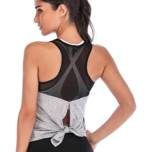 Zhangyunuo T-shirt Fitness Women Sports Yoga Top Workout Tops Fitness Sport Tank Top Professional Sleeveless T-shirt